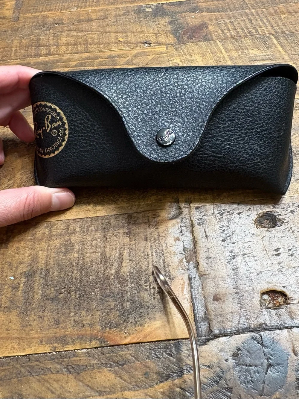 Ray-Ban Gold Octogon Frame Sunglasses